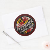 Frederick Maryland vlag grunge stickers (Envelop)