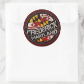 Frederick Maryland vlag grunge stickers (Tas)