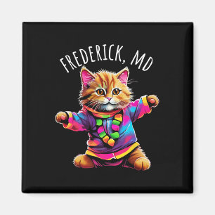 Frederick Md USA Leuke Schattigee Kleurrijke Danse Magneet