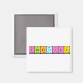 Frederick periodieke table name magnet magneet (Voorkant / Achterkant)