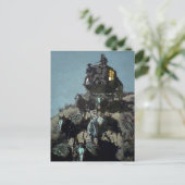 Frederick Remington ‘De oude postkoets’ Briefkaart (Staand voorkant)