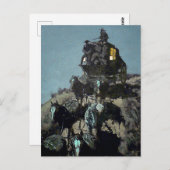 Frederick Remington ‘De oude postkoets’ Briefkaart (Voorkant / Achterkant)