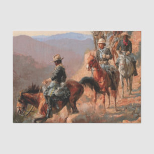 Frederick Remington “Met de 10e Cavalerie” Tissuepapier