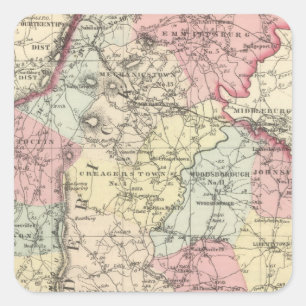 Frederick Vierkante Sticker