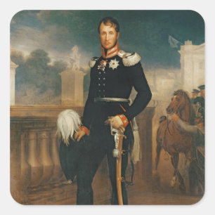 Frederick William III, koning van Pruisen Vierkante Sticker