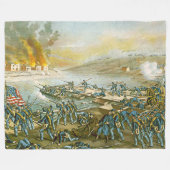 FREDERICKSBURG 1862 FLEECE DEKEN (Voorkant (Horizontaal))