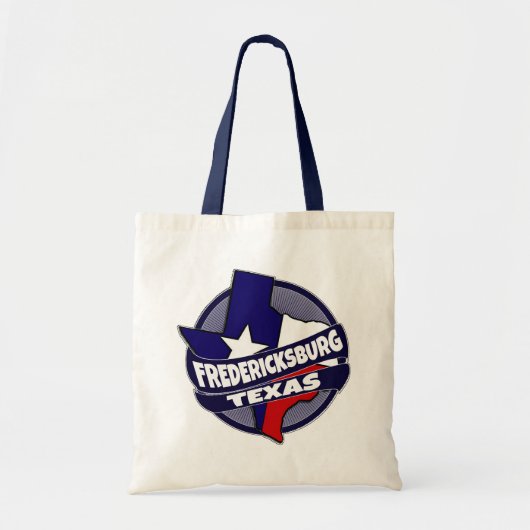 Fredericksburg Texaanse vlag barst herbruikbare ca Tote Bag (Voorkant)