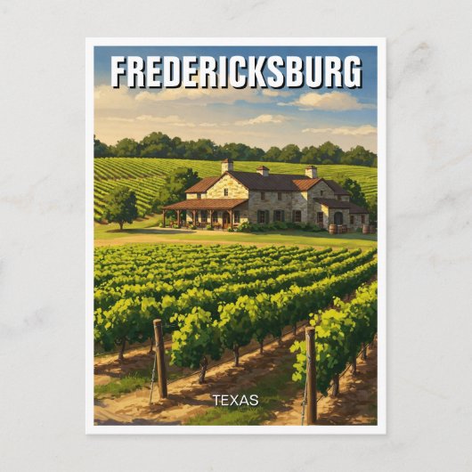Fredericksburg Texas Reizen Briefkaart (Voorkant)