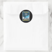 Fredericksburg Texas Totale Zonsverduistering 2024 Ronde Sticker (Tas)