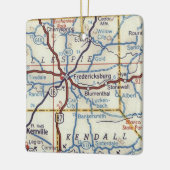 Fredericksburg TX 1955 Keramisch Ornament (Links)