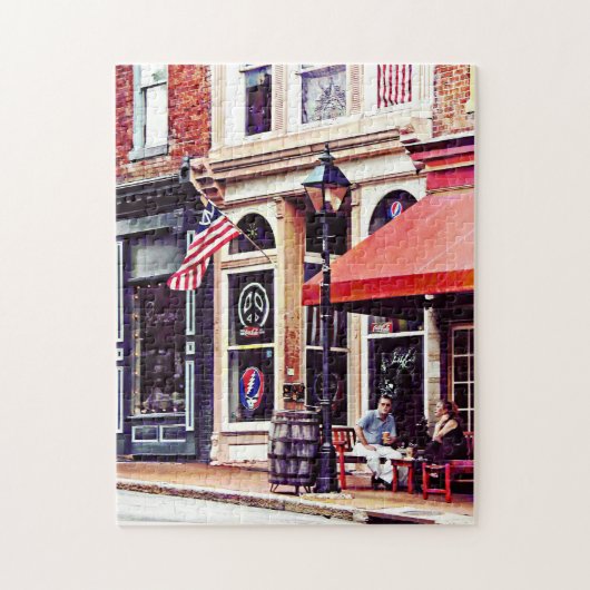 Fredericksburg VA - Outdoor Cafe Legpuzzel (Verticaal)