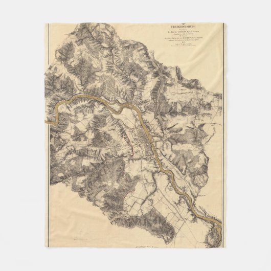 Fredericksburg, Virginia Fleece Deken (Voorkant)