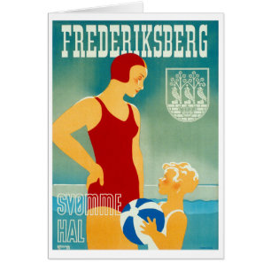 Frederiskberg Danemark Poster vintage restauré
