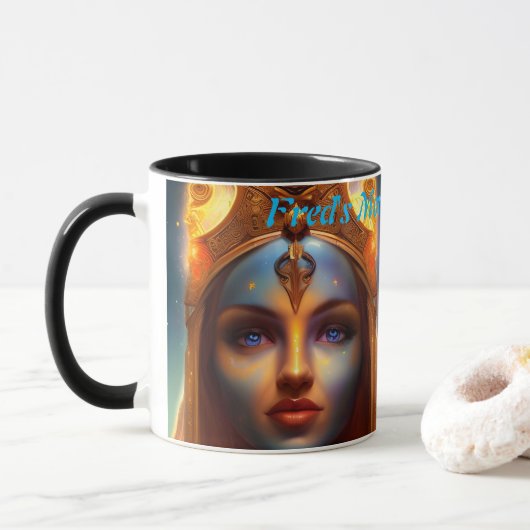 Fred's Morning Cafeïne Gepersonaliseerde  Mok (Met donut)