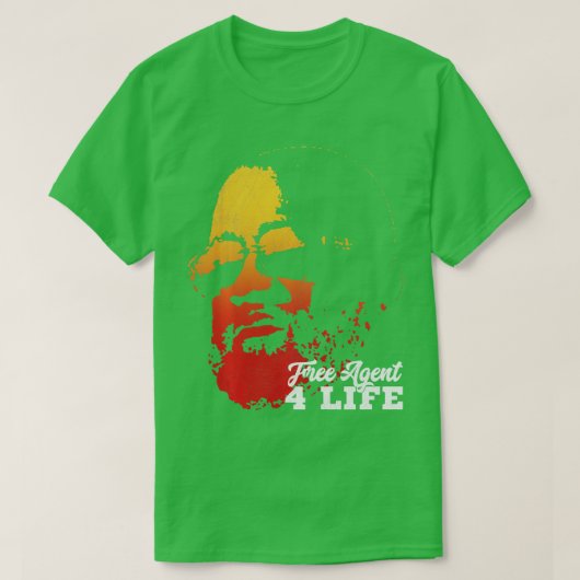 Free Agent 4 Life Coach Gang Draag Retro Long S T-shirt (Design voorkant)