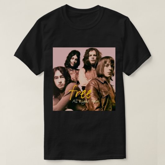 Free All Right Now Band Poster Classic T-Shirt (Design devant)