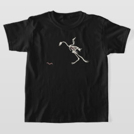 Free and Happy Chicken Skeletal T-shirt