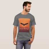 Free as the Wind | Flying Eagle Inspirational  T-shirt (Voorkant volledig)