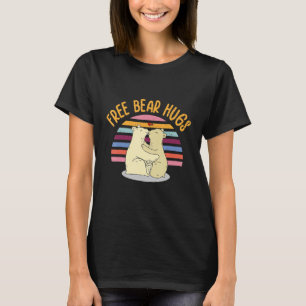 Free Bear Hugs Cute Little Bear Panda Animal Wil T-shirt