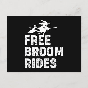 Free Broom Rides Briefkaart