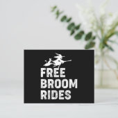 Free Broom Rides Briefkaart (Staand voorkant)