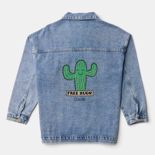 Free Cactus Hugs nom personnalisé (Verso)