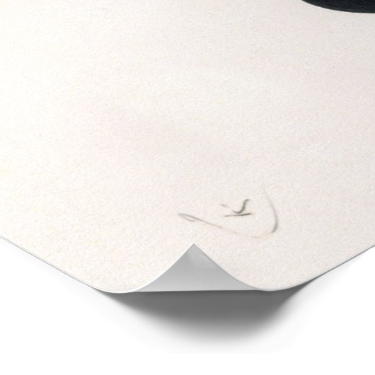 Free Curve to the Point van Wassily Kandinsky Poster (Hoek)