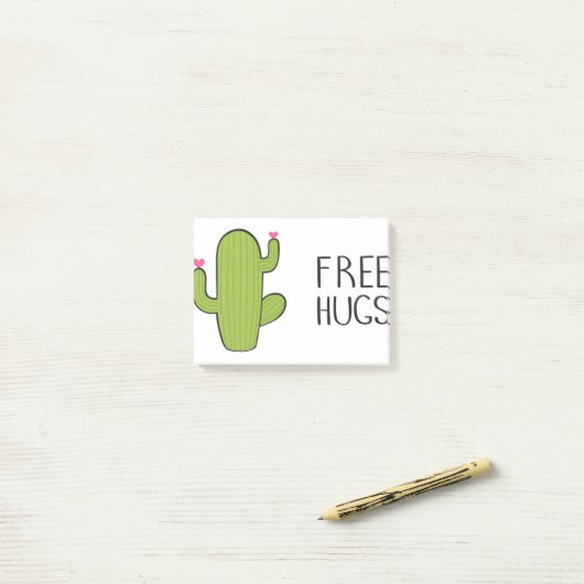 Free Cute HUGS , Funny Gekke Hugging Post-it® Notes (Op bureau)