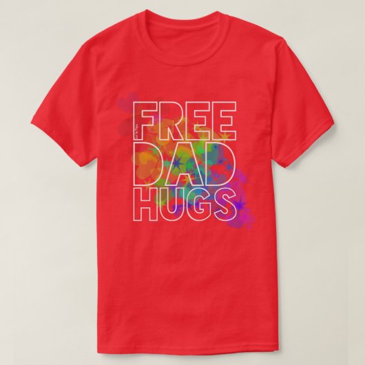 Free Dad Hugs T-shirt (Design voorkant)