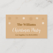 Free Drink Retro Winter Party Card or Ticket (Dos)