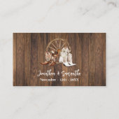 Free Drink Wedding Western Country Card Ticket (Dos)