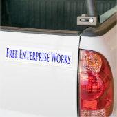 Free Enterprise Works-Bumpersticker Bumpersticker (Op Truck)