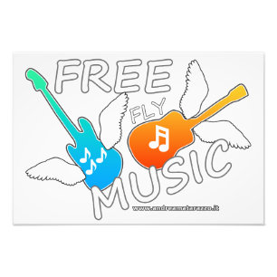 Free Fly Music Foto Afdruk