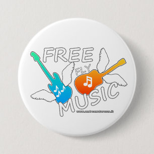 Free Fly Music Ronde Button 7,6 Cm