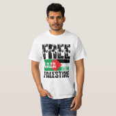 Free Gaza Free Palestine T-shirt (Devant entier)