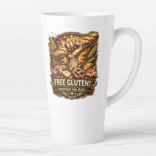 Free Gluten! Funny Bread Lover Coffee Mug (Droite)