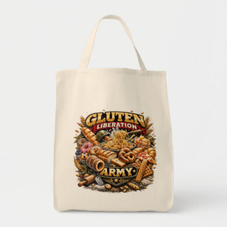 Free Gluten! Gluten Liberation Army Grocery Tote Bag