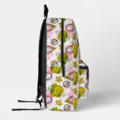 Free Hand Textured Fruit Pattern Bedrukte Rugzak (Links)