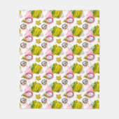 Free Hand Textured Fruit Pattern Fleece Deken (Voorkant)