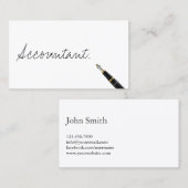 Free Handwriting Script Accountant Visitekaartje (Voorkant / Achterkant)