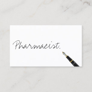 Free Handwriting Script Pharmacist Visitekaartje
