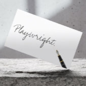 Free Handwriting Script Playwright Visitekaartje