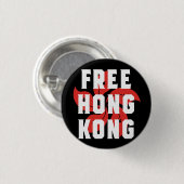 Free Hong Kong Classic Round Button (Voorkant /achterkant)