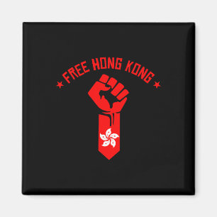 Free Hong Kong - Verzet u tegen de vlag van Hong K Magneet