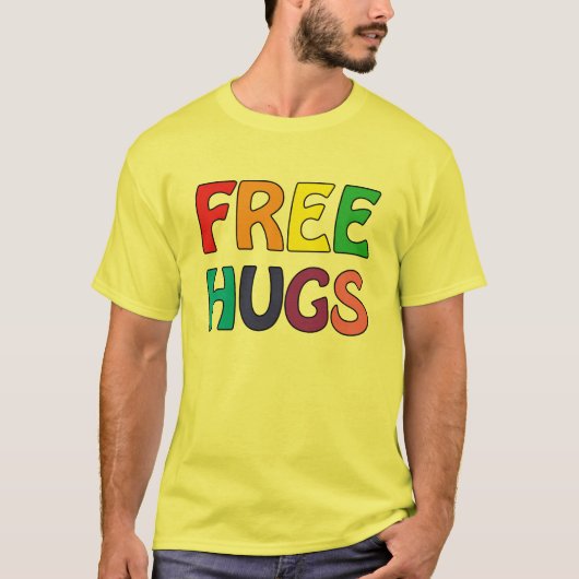 Free Hugs Basic Tshirt (Voorkant)