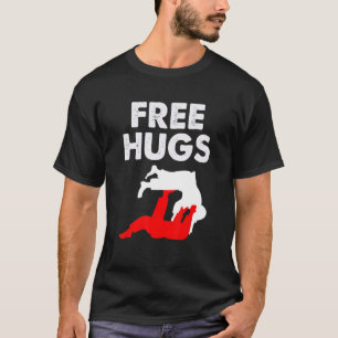 Free Hugs Brazililian jiu jitsu Mannen Women Jiu J T-shirt