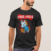 Free Hugs Halloween Sarcasm Scary Creepy Costume H T-shirt (Voorkant)