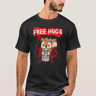 Free Hugs Halloween Sarcasm Scary Creepy Costume H T-shirt