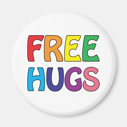 Free Hugs Magnet Magneet (Voorkant)