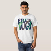 FREE HUGS Metallic T-shirt (Voorkant volledig)